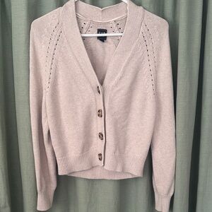 GAP Soft Beige Cardigan Sweater
